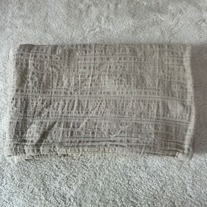 Beddy's Bed Ease Textured Pillow Sham Quilted Standard Size Neutral Taupe EUC